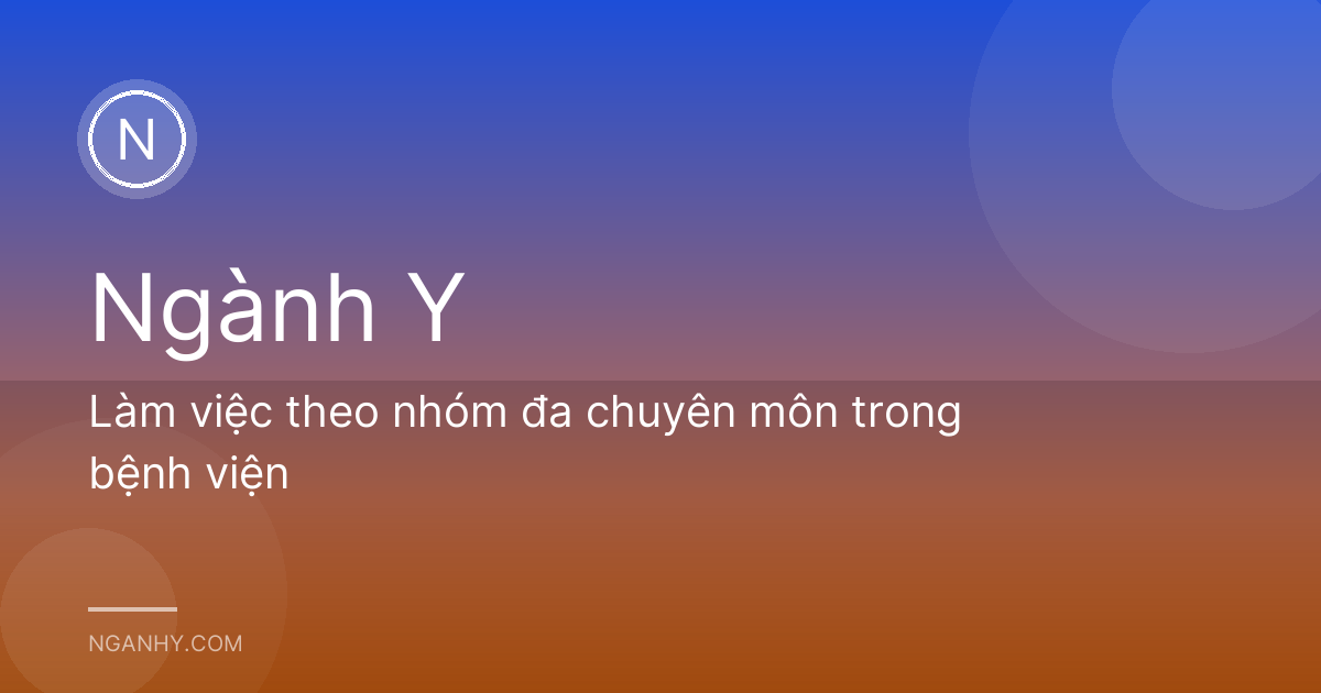 Làm việc theo nhóm đa chuyên môn trong bệnh viện
