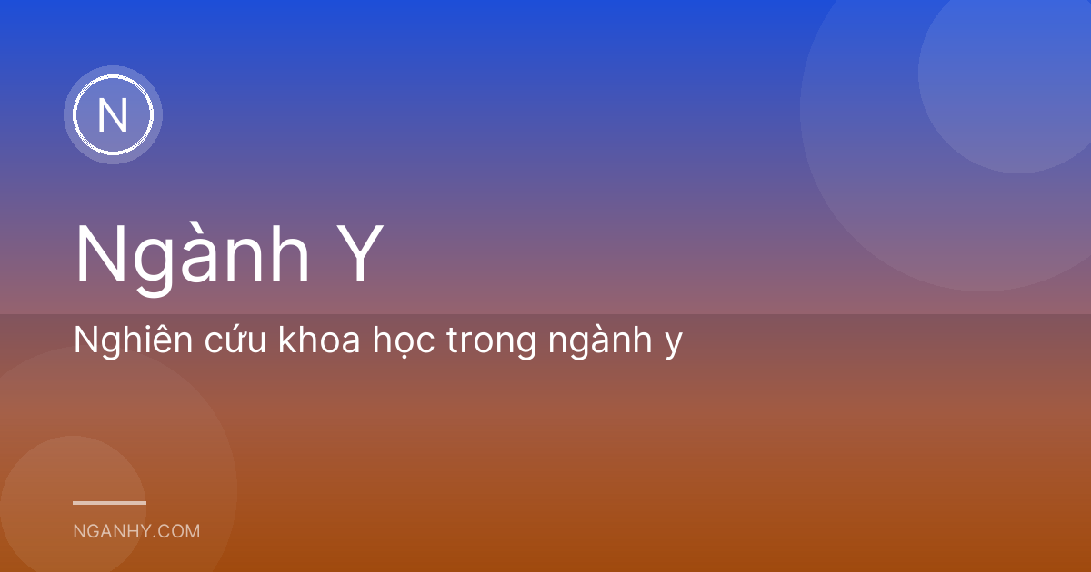 Nghiên cứu khoa học trong ngành y