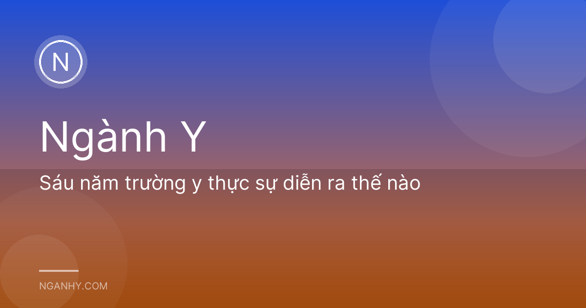 Sáu năm trường y thực sự diễn ra thế nào